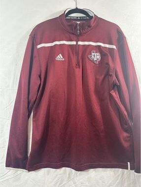 Adidas Texas A&M maroon quarter zip pullover